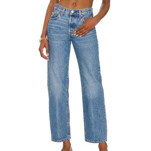 Levi's Premium 501 '90s Straight Baggy Jeans Blue Women's Size 31 x 32 Y2K Loose